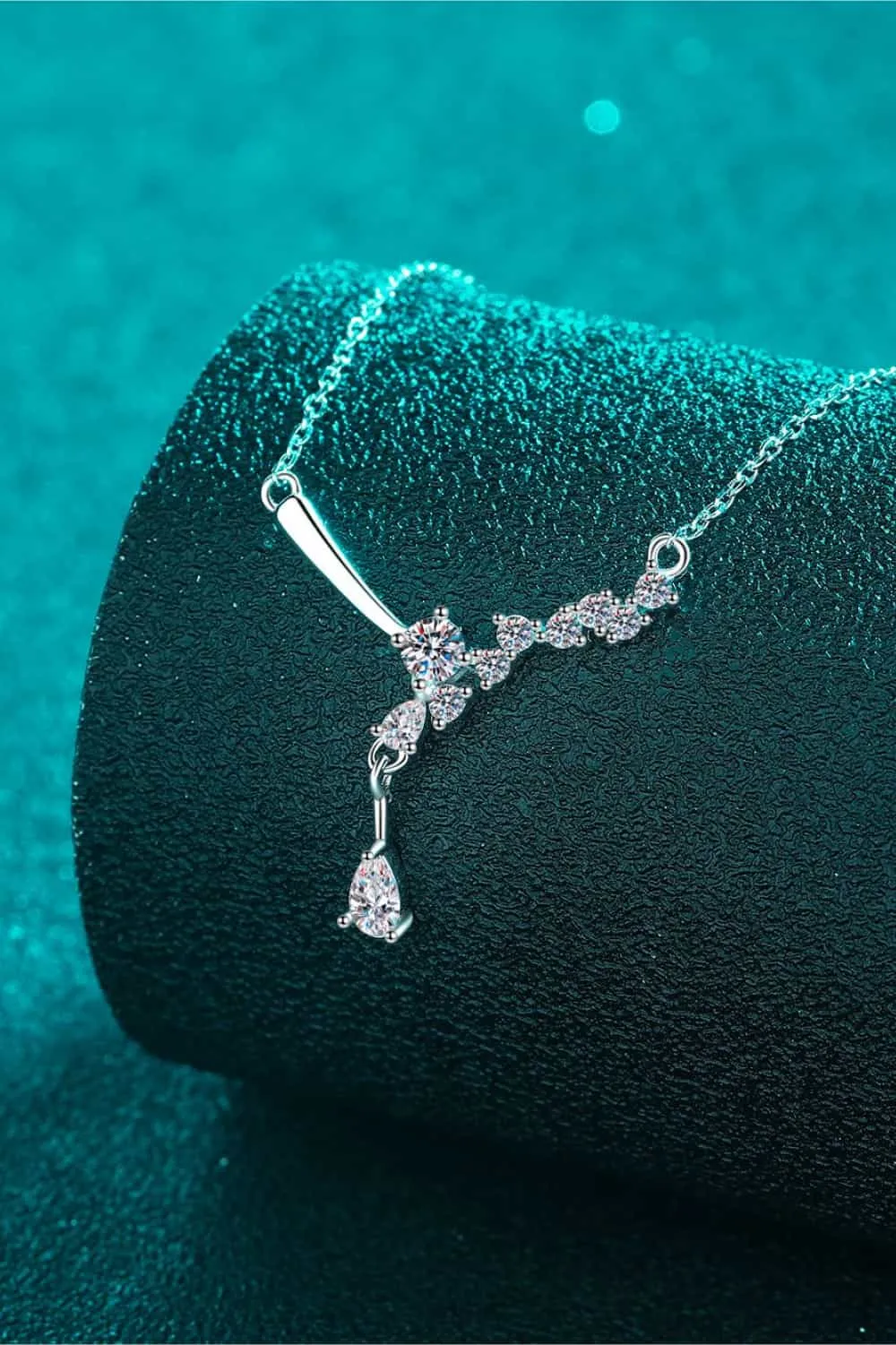 925 Sterling Silver Jewelry 1 Carat Moissanite 925 Sterling Silver Necklace