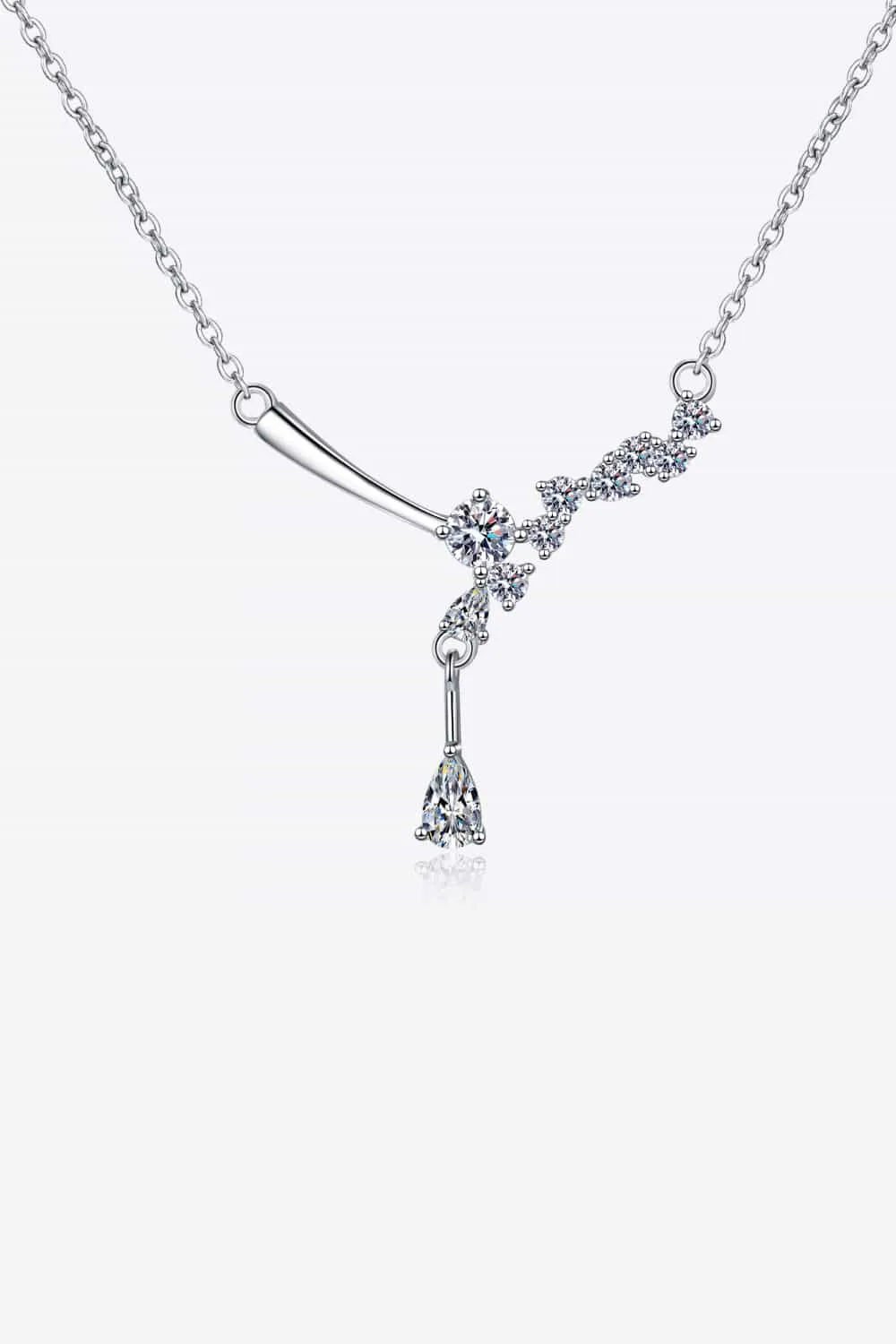 925 Sterling Silver Jewelry 1 Carat Moissanite 925 Sterling Silver Necklace