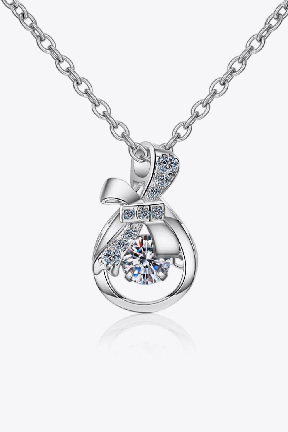 925 Sterling Silver Jewelry 1 Carat Moissanite 925 Sterling Silver Necklace