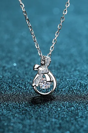 925 Sterling Silver Jewelry 1 Carat Moissanite 925 Sterling Silver Necklace