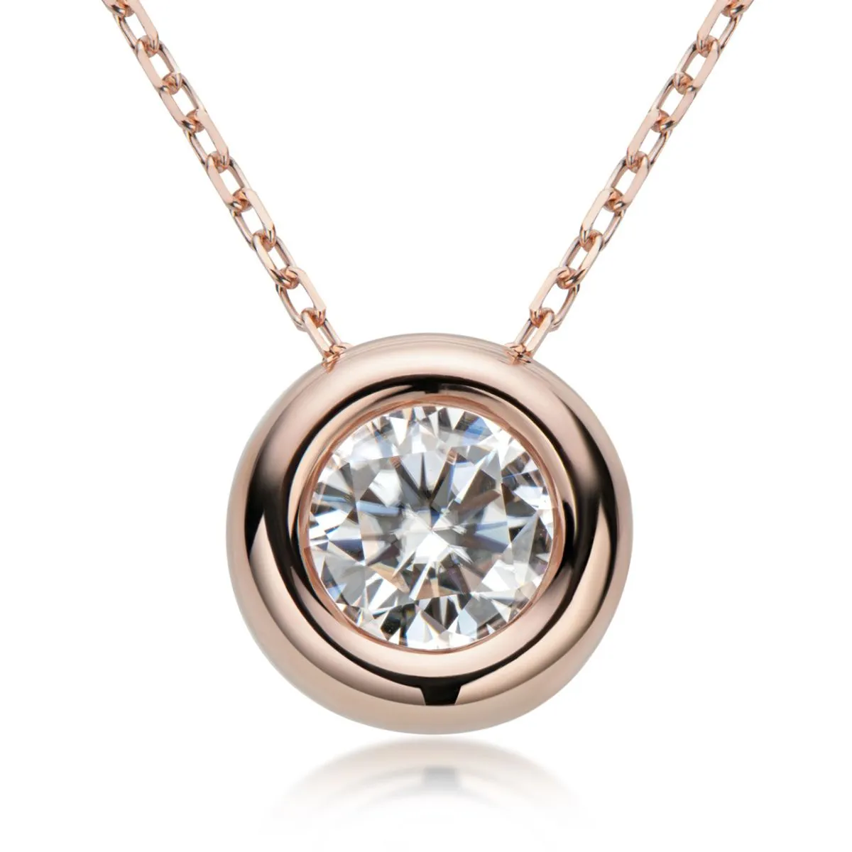 925 Sterling Silver Jewelry 1 Carat Moissanite 925 Sterling Silver Necklace