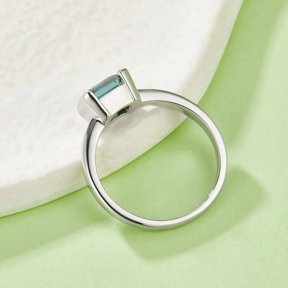 925 Sterling Silver Jewelry 1 Carat Moissanite 925 Sterling Silver Ring