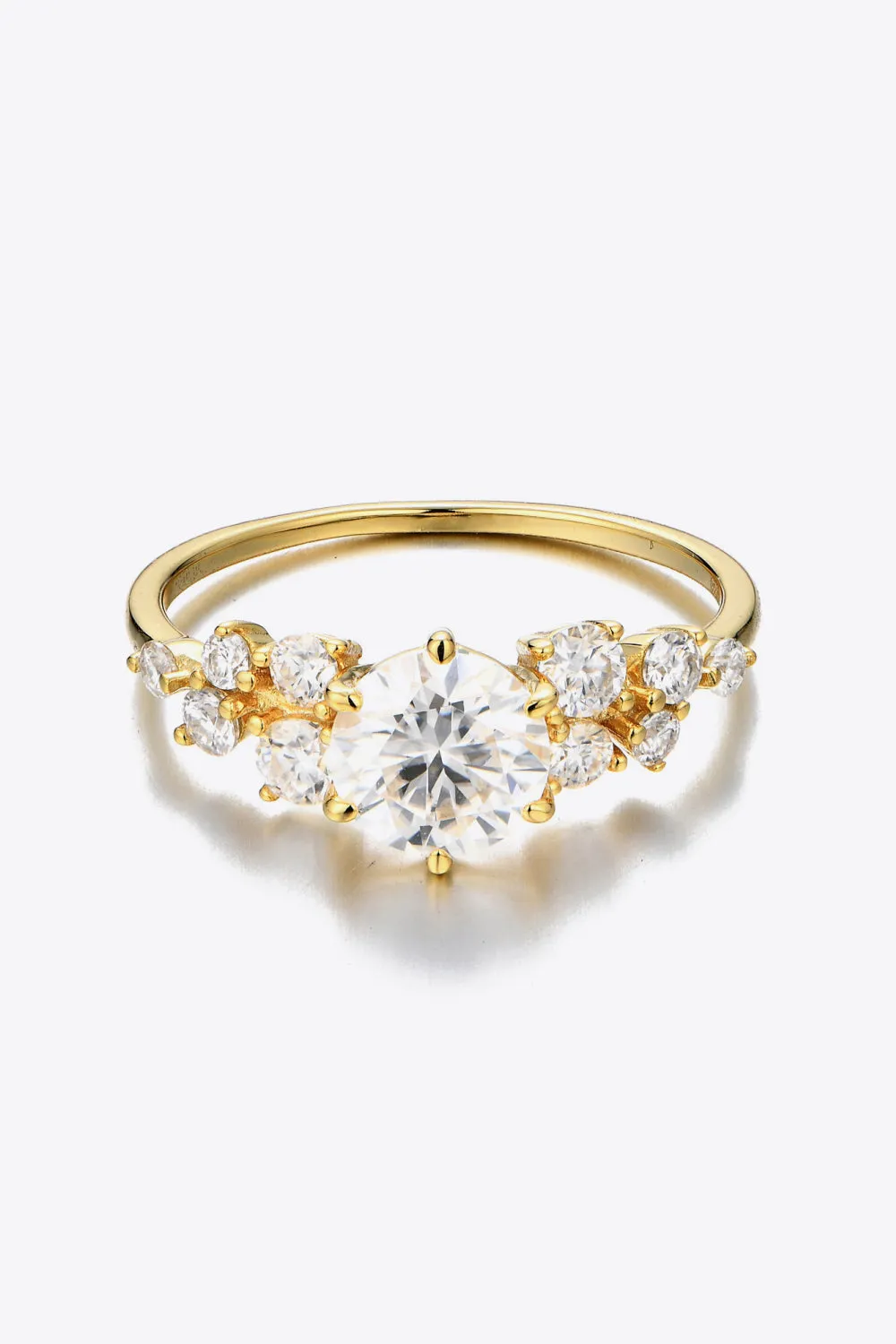 925 Sterling Silver Jewelry 1 Carat Moissanite 925 Sterling Silver Ring