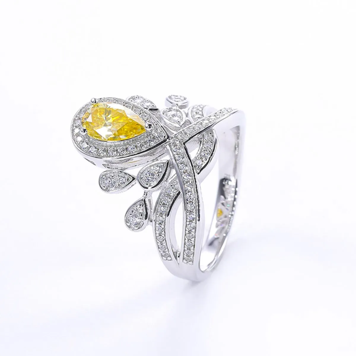 925 Sterling Silver Jewelry 1 Carat Moissanite 925 Sterling Silver Ring