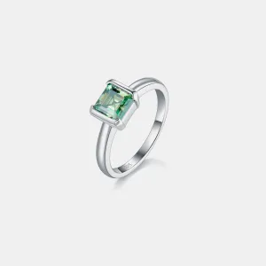 925 Sterling Silver Jewelry 1 Carat Moissanite 925 Sterling Silver Ring