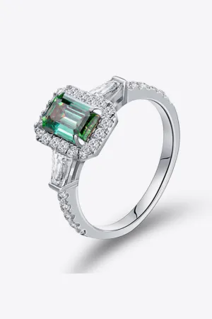 925 Sterling Silver Jewelry 1 Carat Moissanite 925 Sterling Silver Ring