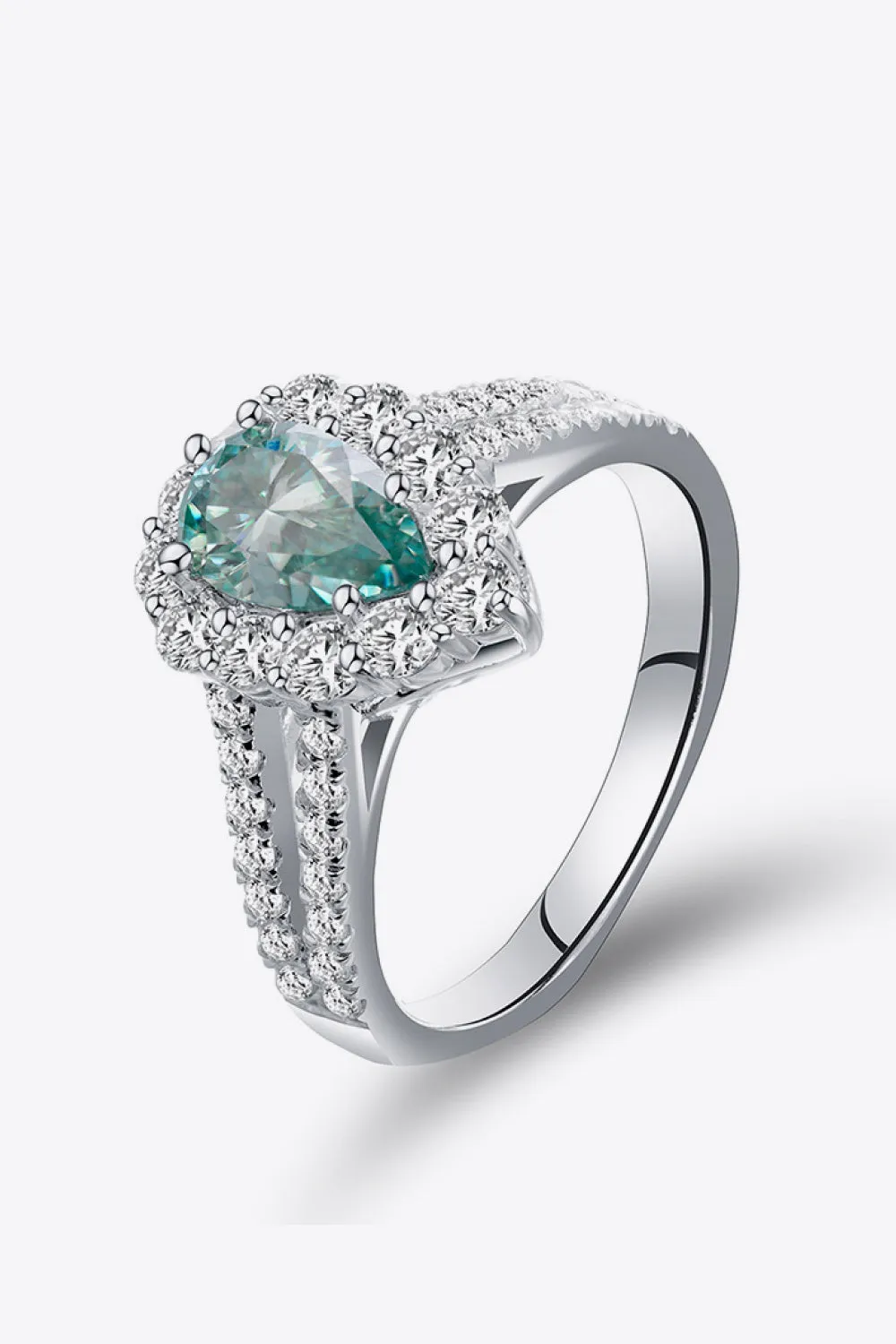 925 Sterling Silver Jewelry 1 Carat Moissanite 925 Sterling Silver Ring