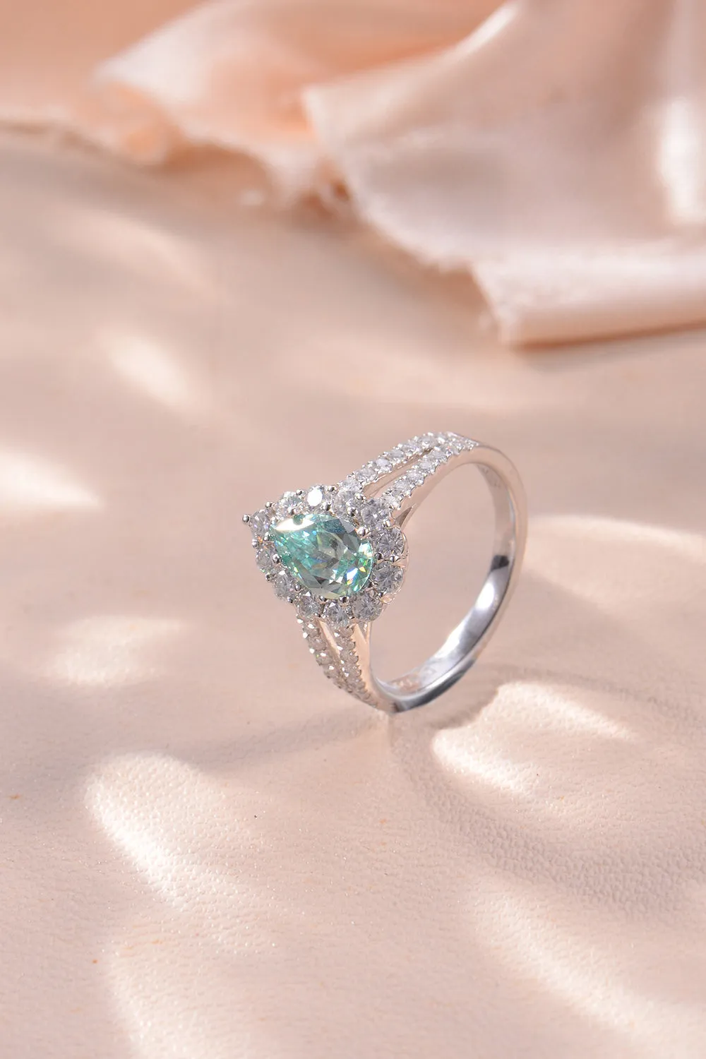 925 Sterling Silver Jewelry 1 Carat Moissanite 925 Sterling Silver Ring