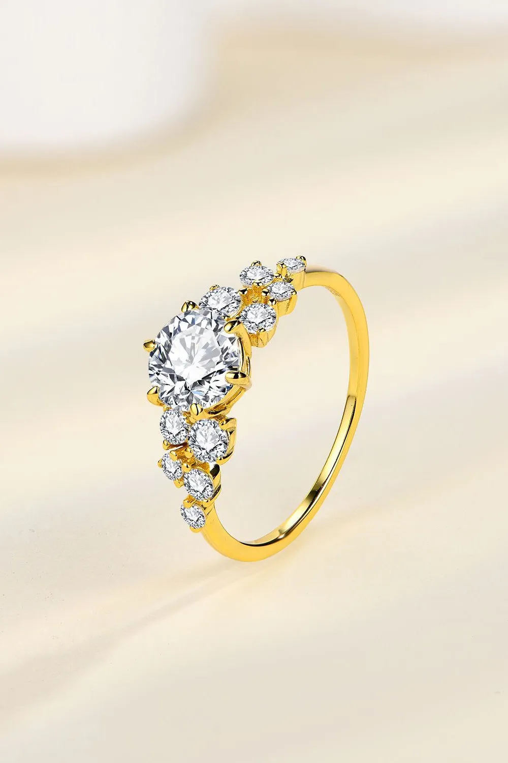 925 Sterling Silver Jewelry 1 Carat Moissanite 925 Sterling Silver Ring