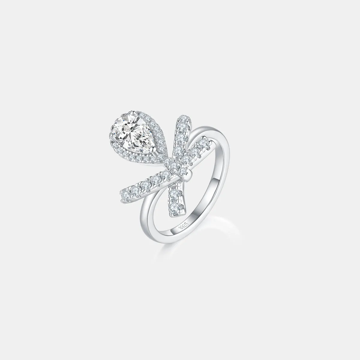 925 Sterling Silver Jewelry 1 Carat Moissanite Zircon 925 Sterling Silver Ring