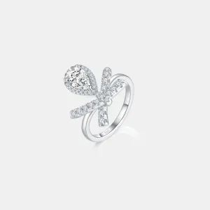 925 Sterling Silver Jewelry 1 Carat Moissanite Zircon 925 Sterling Silver Ring