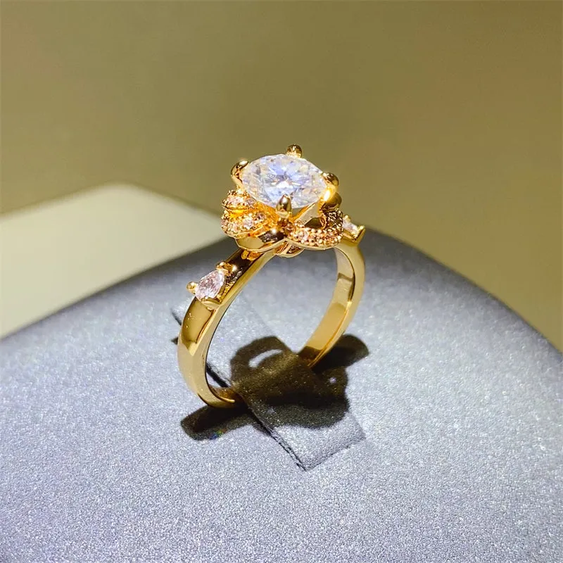 925 Sterling Silver Jewelry 1 Carat Moissanite Zircon 925 Sterling Silver Ring