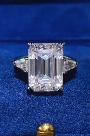 925 Sterling Silver Jewelry 10 Carat Moissanite 925 Sterling Silver Ring