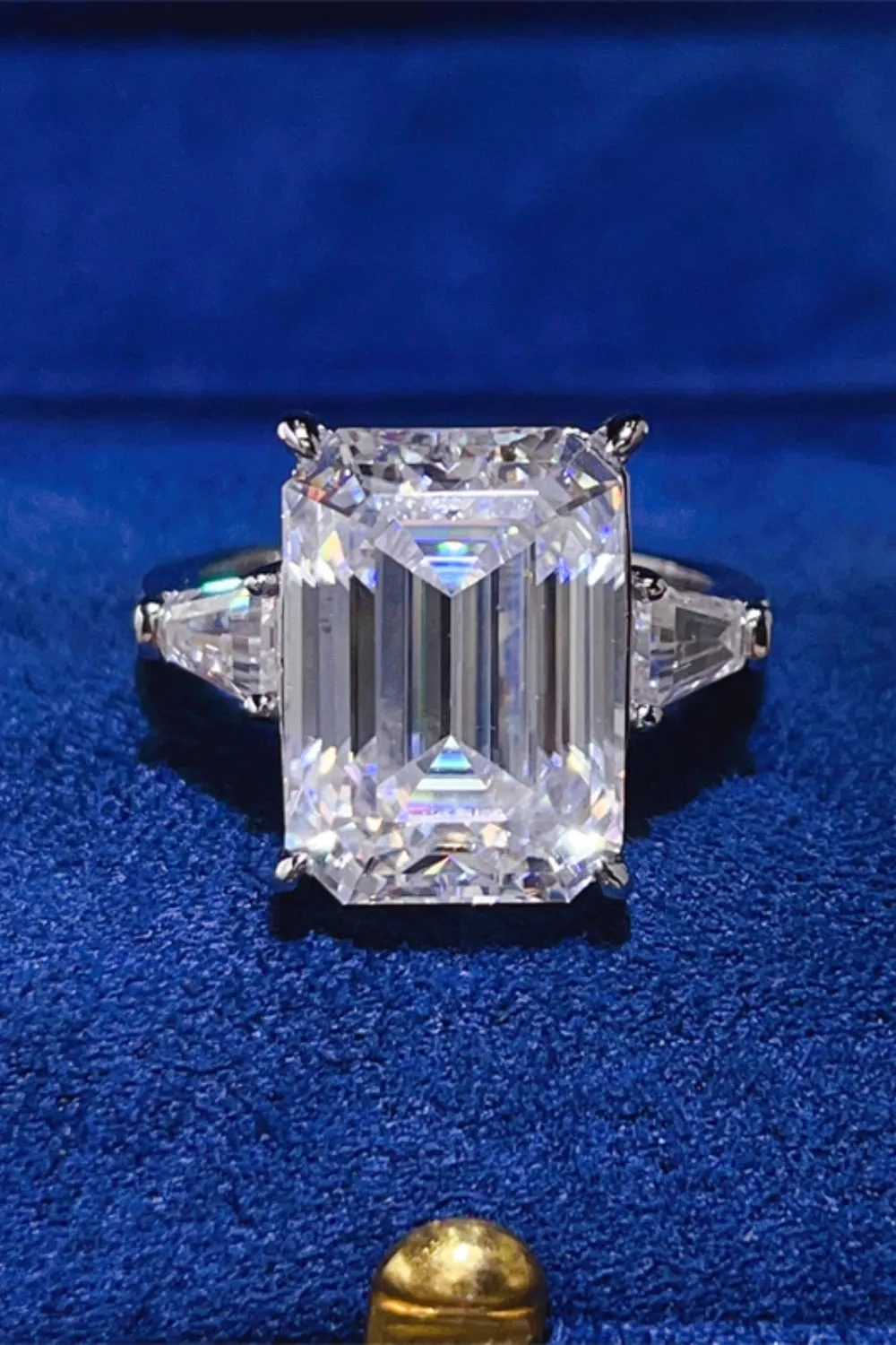 925 Sterling Silver Jewelry 10 Carat Moissanite 925 Sterling Silver Ring