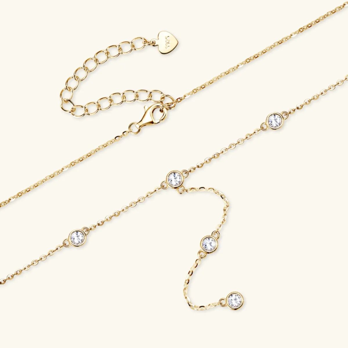 925 Sterling Silver Jewelry 1.1 Carat Moissanite 925 Sterling Silver Necklace