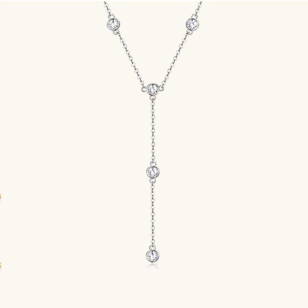 925 Sterling Silver Jewelry 1.1 Carat Moissanite 925 Sterling Silver Necklace