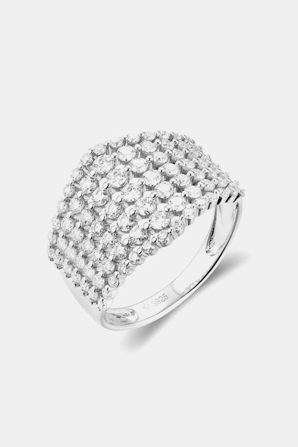925 Sterling Silver Jewelry 1.21 Carat Moissanite 925 Sterling Silver Ring