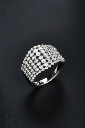 925 Sterling Silver Jewelry 1.21 Carat Moissanite 925 Sterling Silver Ring