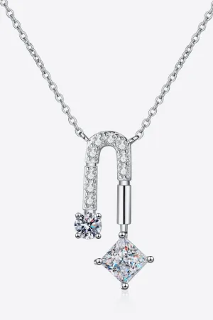925 Sterling Silver Jewelry 1.3 Carat Moissanite 925 Sterling Silver Necklace