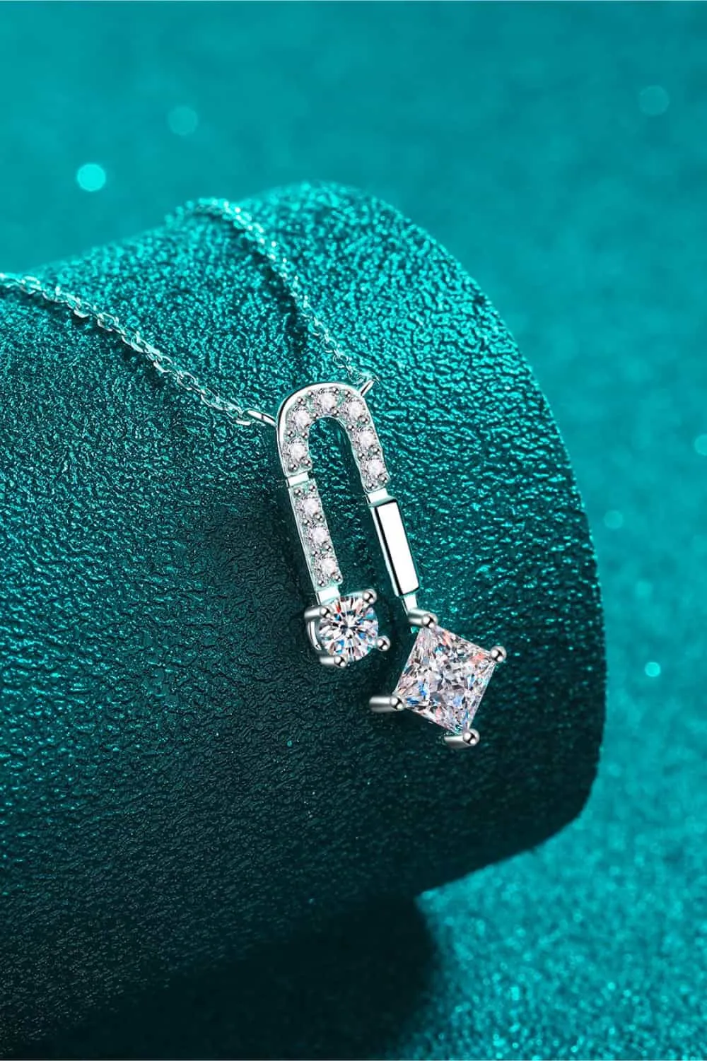 925 Sterling Silver Jewelry 1.3 Carat Moissanite 925 Sterling Silver Necklace