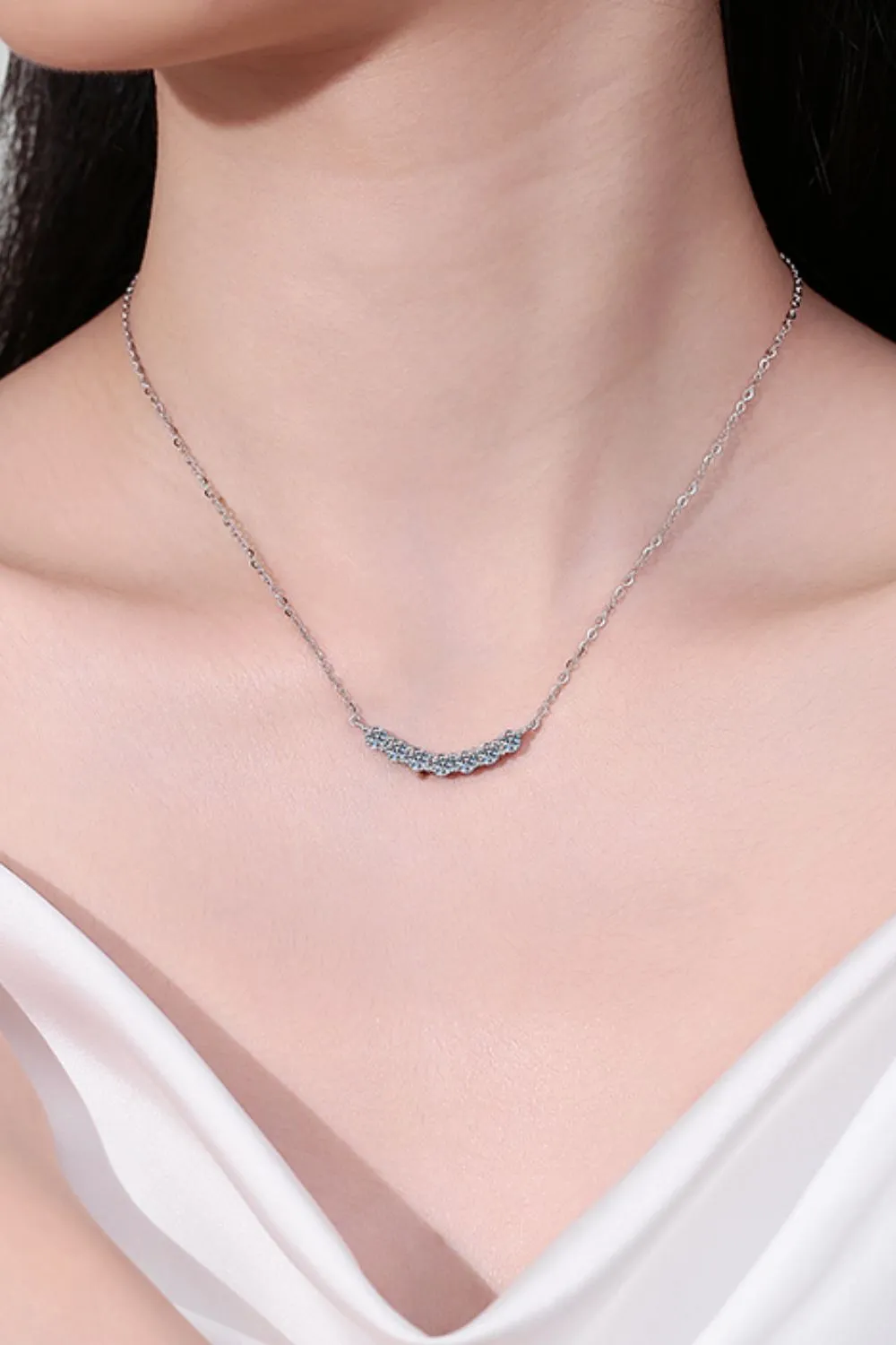 925 Sterling Silver Jewelry 1.4 Carat Moissanite 925 Sterling Silver Necklace