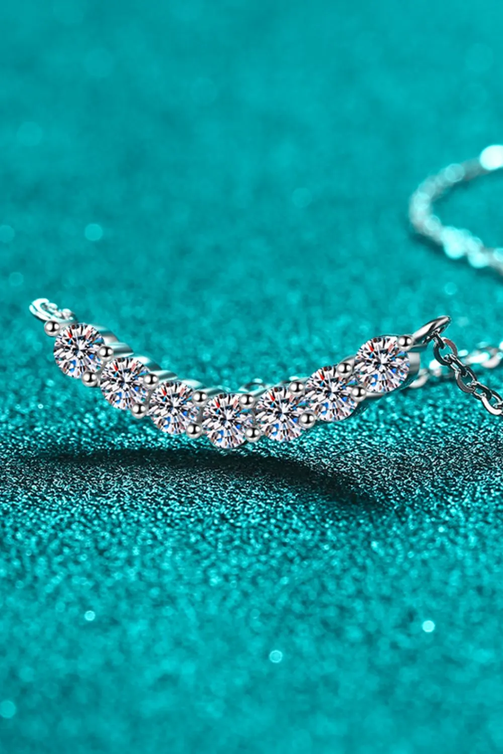 925 Sterling Silver Jewelry 1.4 Carat Moissanite 925 Sterling Silver Necklace