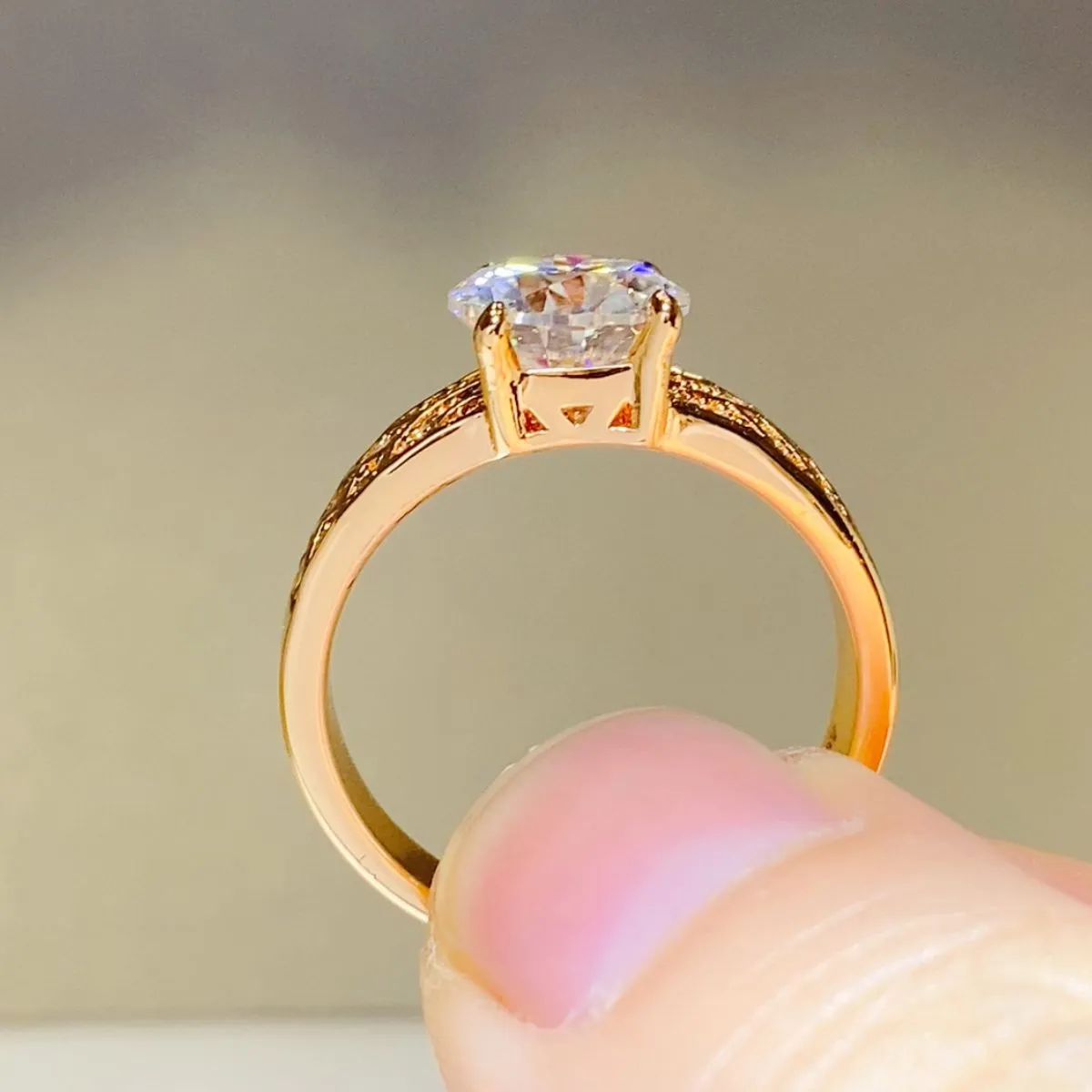 925 Sterling Silver Jewelry 1.5 Carat 925 Sterling Silver Moissanite Ring