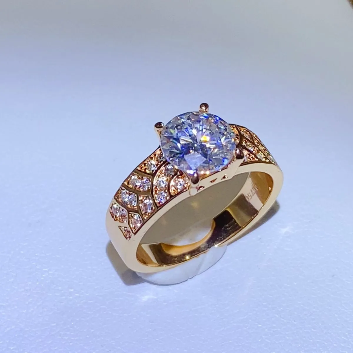925 Sterling Silver Jewelry 1.5 Carat 925 Sterling Silver Moissanite Ring