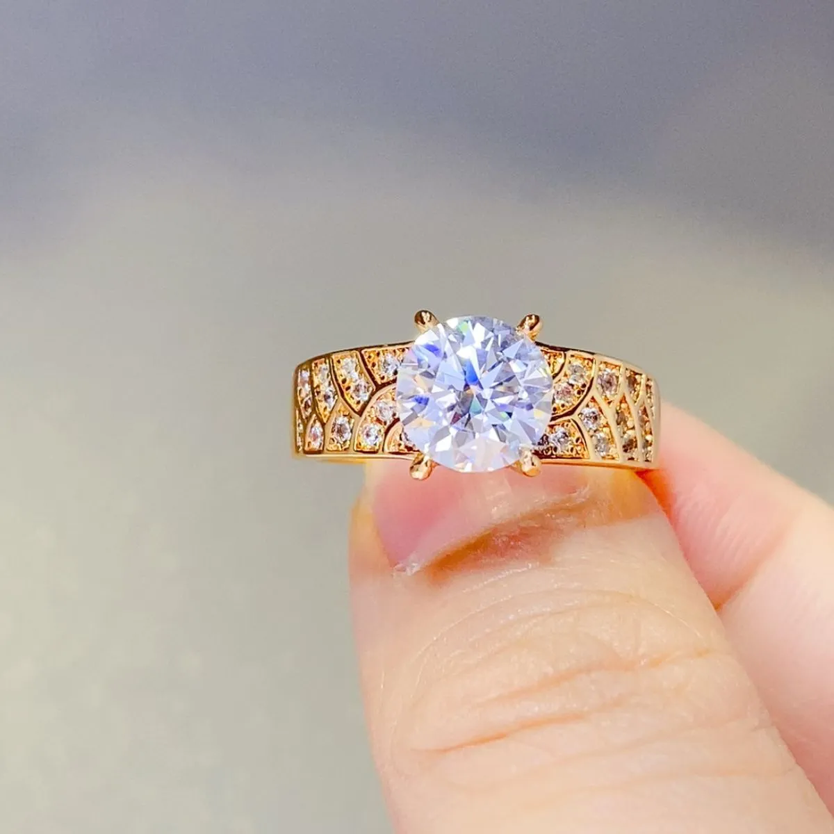 925 Sterling Silver Jewelry 1.5 Carat 925 Sterling Silver Moissanite Ring