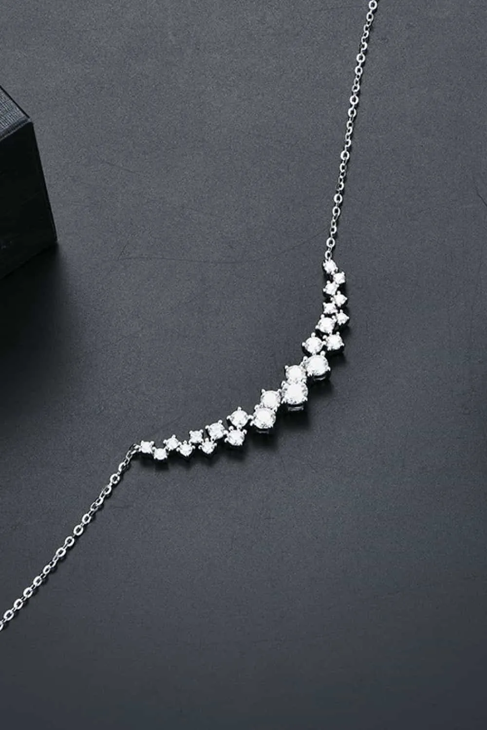 925 Sterling Silver Jewelry 1.64 Carat Moissanite 925 Sterling Silver Necklace