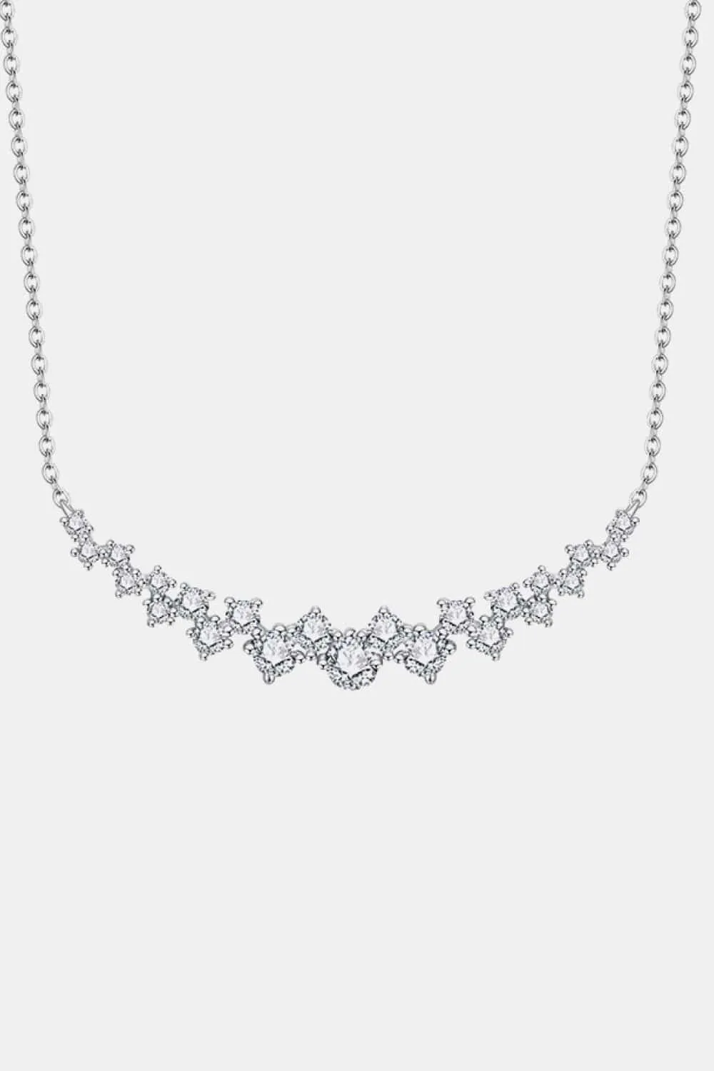 925 Sterling Silver Jewelry 1.64 Carat Moissanite 925 Sterling Silver Necklace