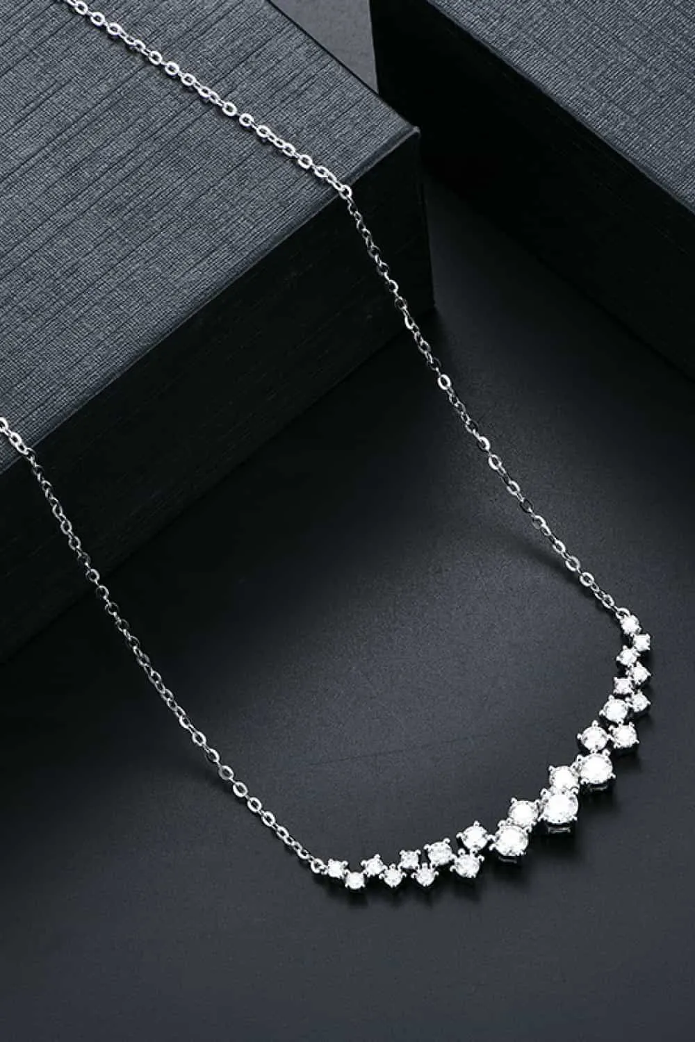 925 Sterling Silver Jewelry 1.64 Carat Moissanite 925 Sterling Silver Necklace