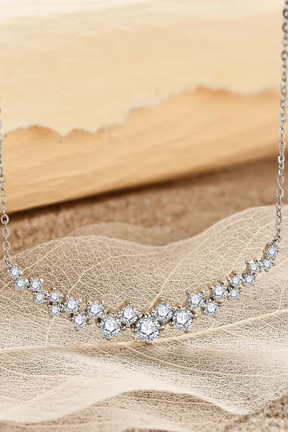 925 Sterling Silver Jewelry 1.64 Carat Moissanite 925 Sterling Silver Necklace