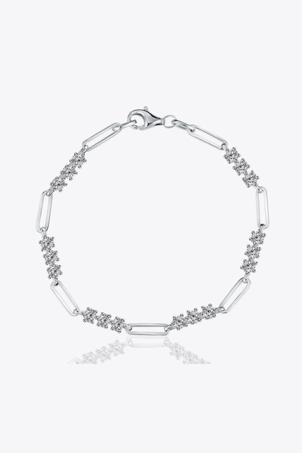 925 Sterling Silver Jewelry 1.8 Carat Moissanite 925 Sterling Silver Bracelet