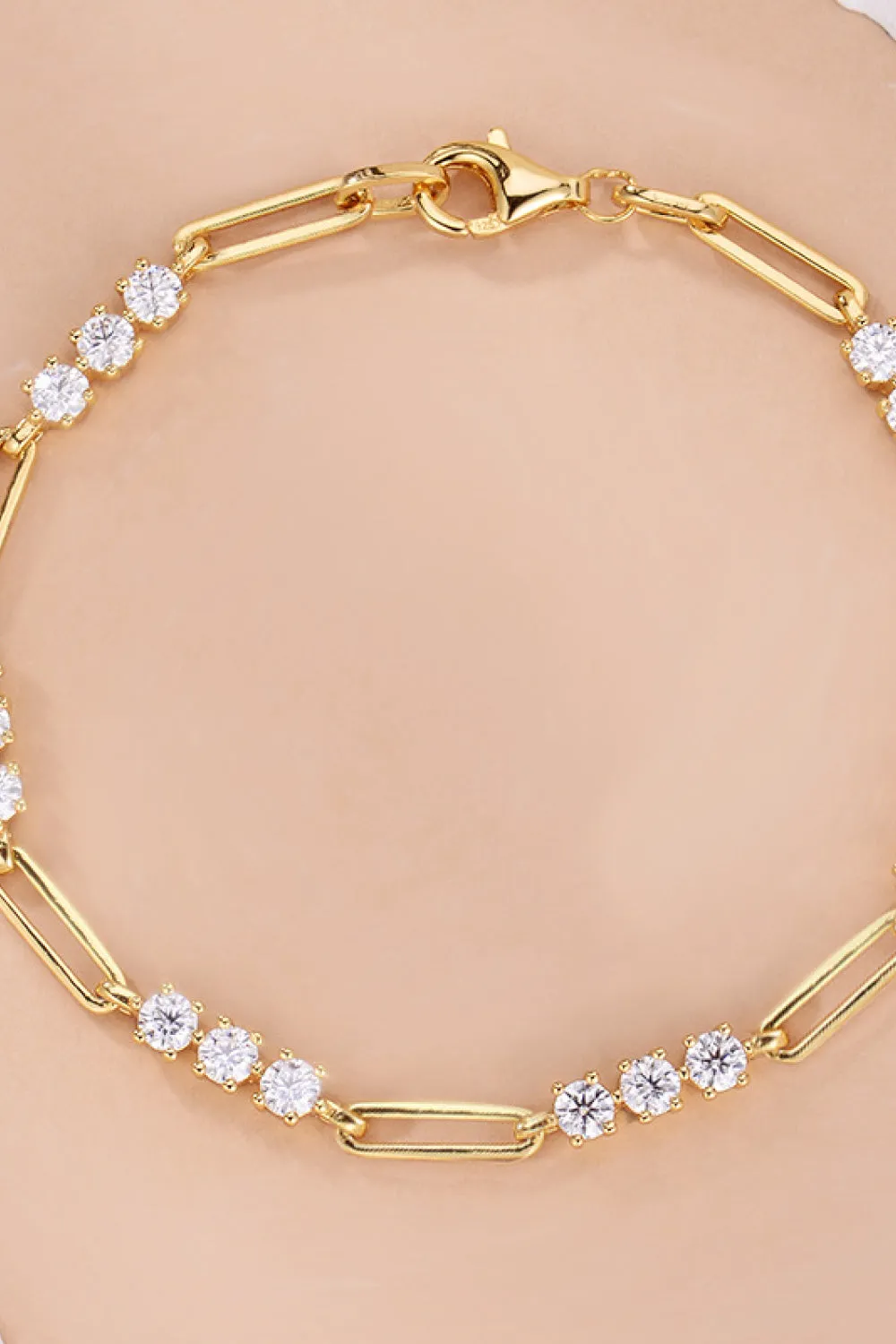 925 Sterling Silver Jewelry 1.8 Carat Moissanite 925 Sterling Silver Bracelet