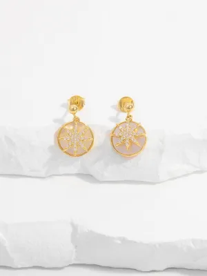 925 Sterling Silver Jewelry 18K Gold-Plated 925 Sterling Silver Star Shape Earrings