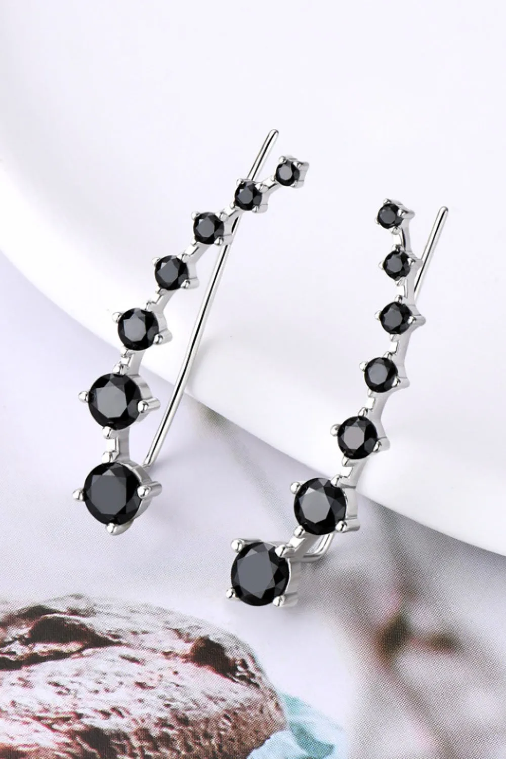 925 Sterling Silver Jewelry 1.9 Carat Moissanite 925 Sterling Silver Earrings