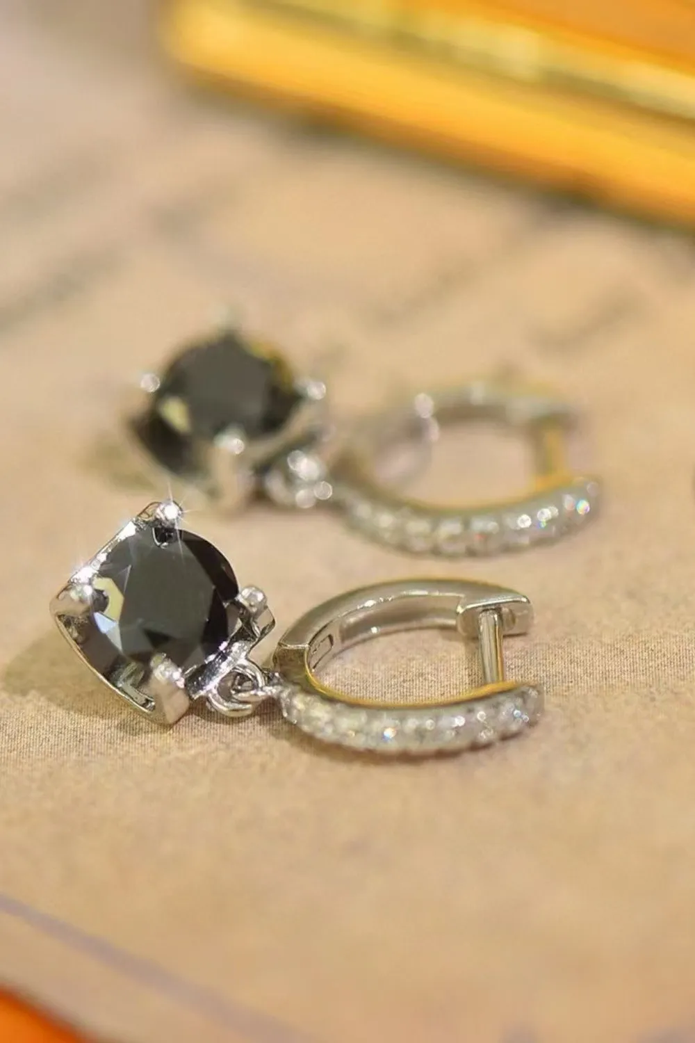 925 Sterling Silver Jewelry 2 Carat Moissanite 925 Sterling Silver Drop Earrings
