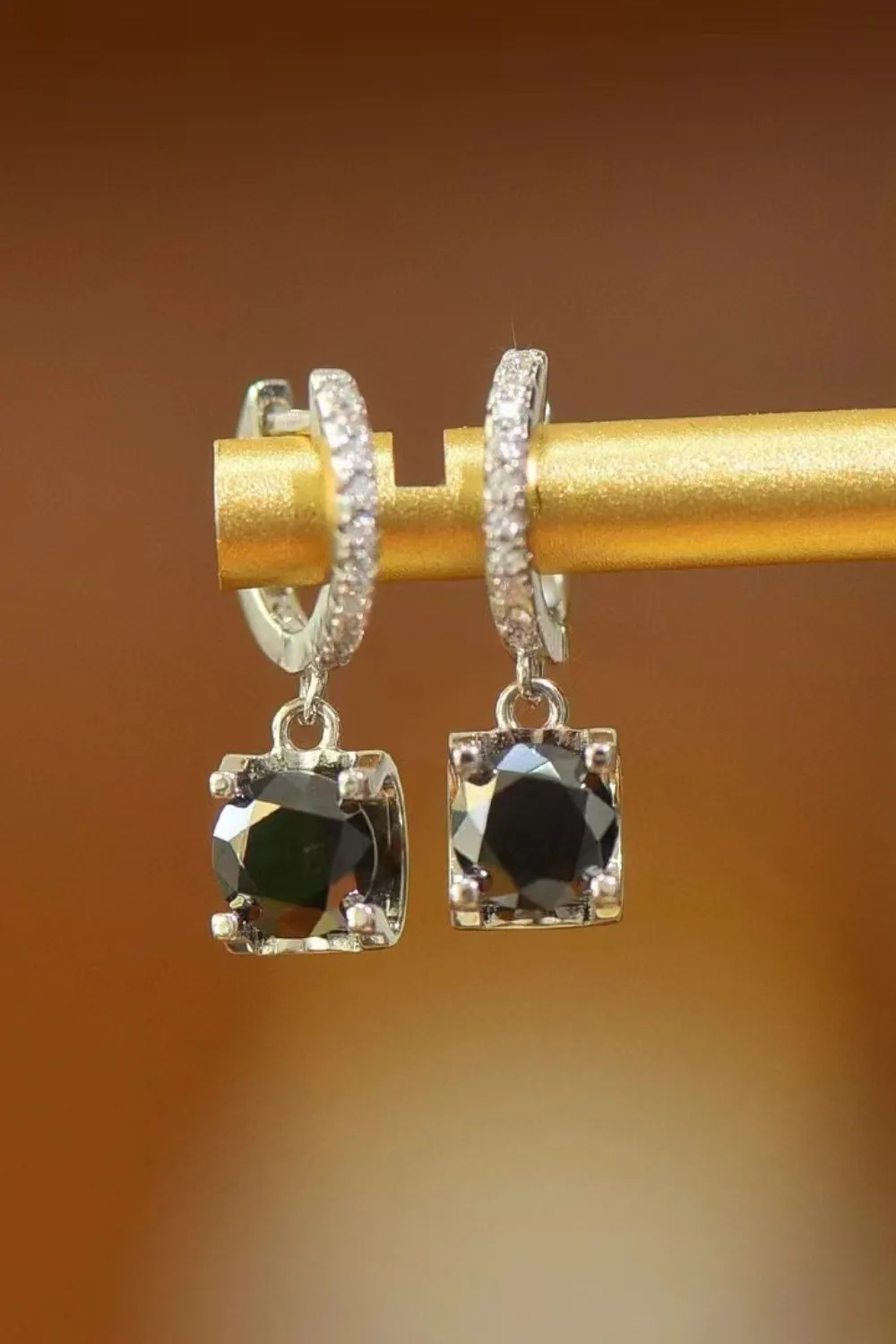 925 Sterling Silver Jewelry 2 Carat Moissanite 925 Sterling Silver Drop Earrings