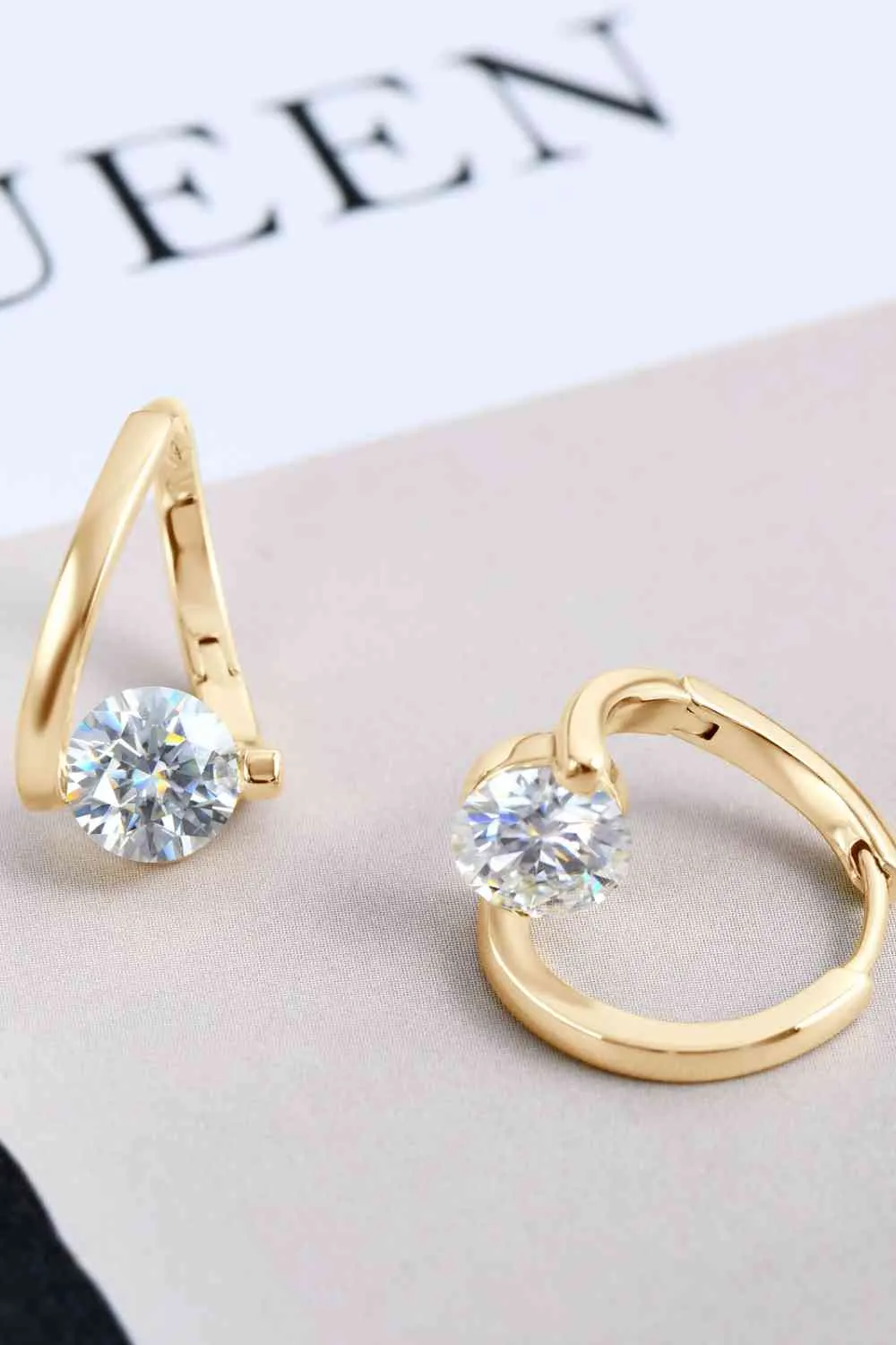 925 Sterling Silver Jewelry 2 Carat Moissanite 925 Sterling Silver Heart Earrings