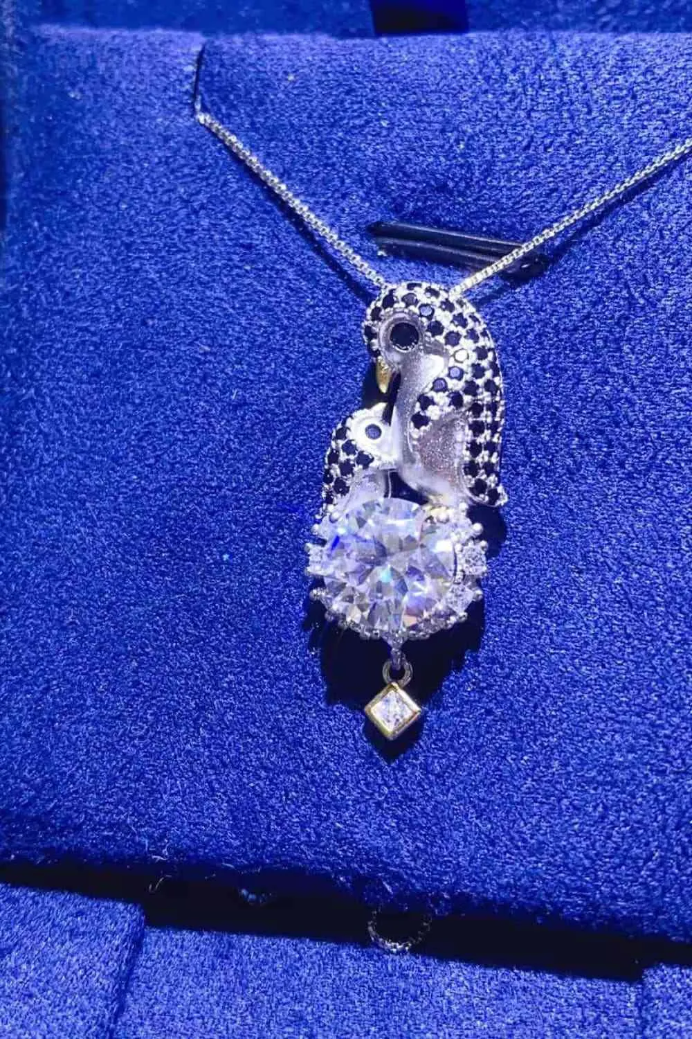 925 Sterling Silver Jewelry 2 Carat Moissanite 925 Sterling Silver Necklace