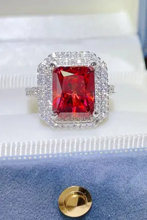 925 Sterling Silver Jewelry 2 Carat Moissanite 925 Sterling Silver Ring