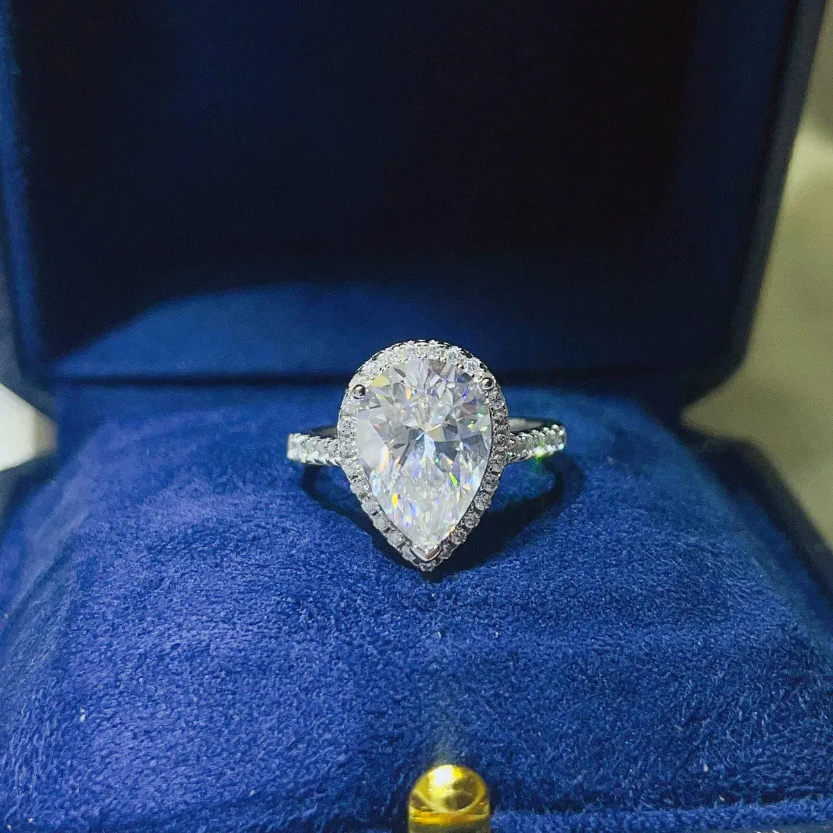 925 Sterling Silver Jewelry 2 Carat Moissanite 925 Sterling Silver Ring