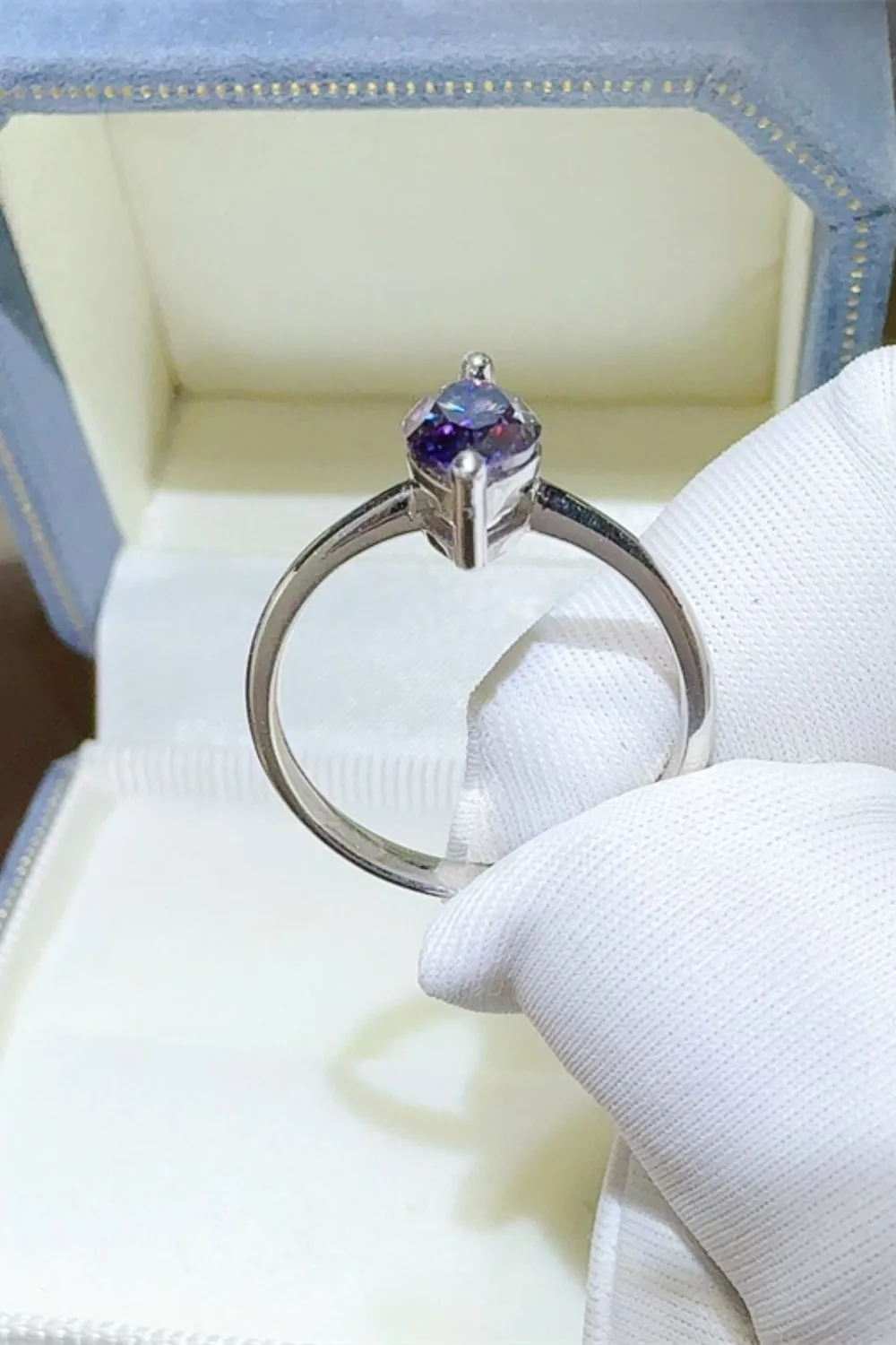 925 Sterling Silver Jewelry 2 Carat Moissanite 925 Sterling Silver Ring