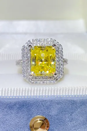 925 Sterling Silver Jewelry 2 Carat Moissanite 925 Sterling Silver Ring