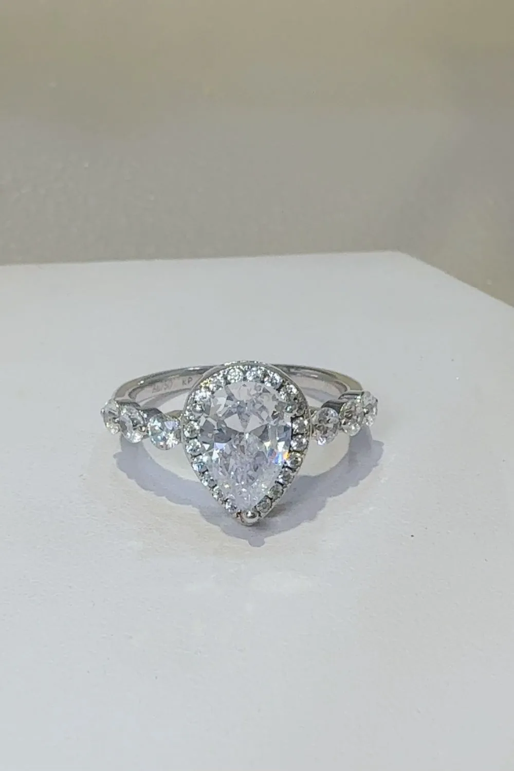 925 Sterling Silver Jewelry 2 Carat Moissanite 925 Sterling Silver Ring