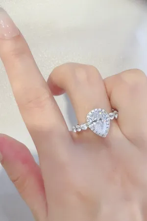 925 Sterling Silver Jewelry 2 Carat Moissanite 925 Sterling Silver Ring