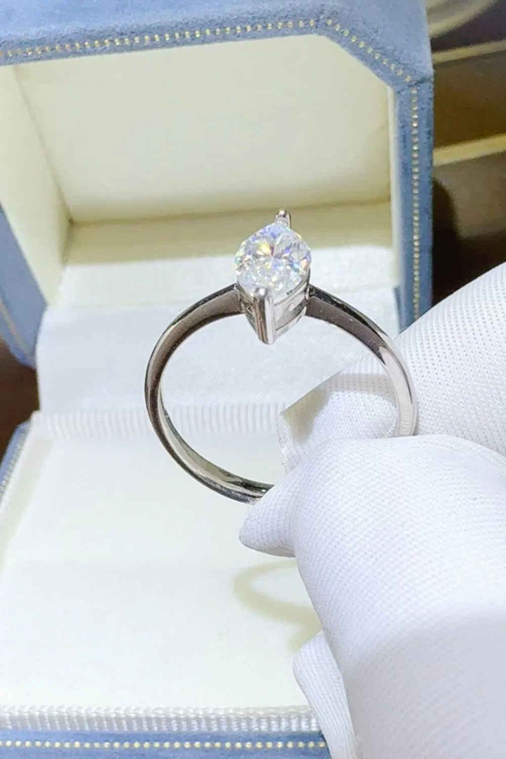 925 Sterling Silver Jewelry 2 Carat Moissanite 925 Sterling Silver Ring