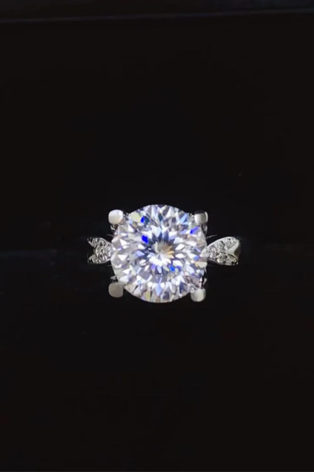 925 Sterling Silver Jewelry 2 Carat Moissanite 925 Sterling Silver Ring