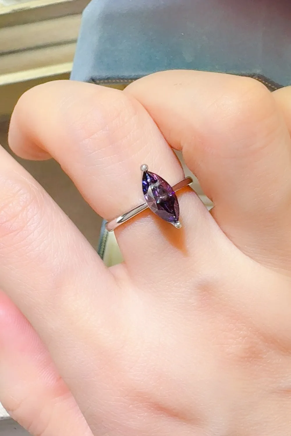 925 Sterling Silver Jewelry 2 Carat Moissanite 925 Sterling Silver Ring